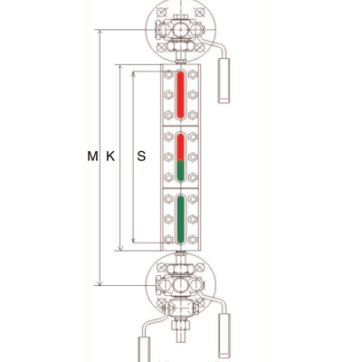 KLINGER Niveaumåling Bypass Transparentviser KT-25