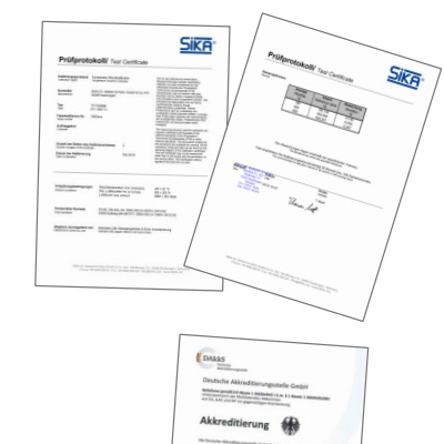 Klinger Sika Certifikater