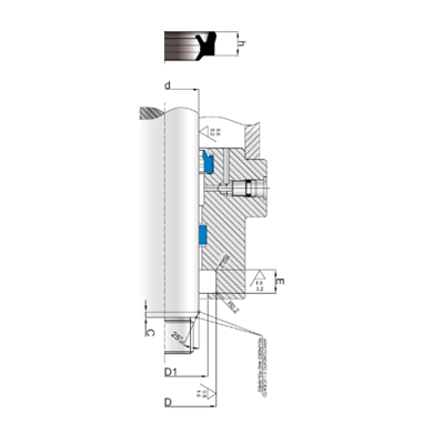 KLINGER Pneumatik Afstryger BWA-N pt Diagram