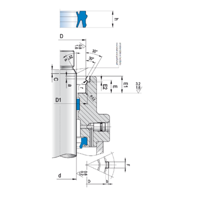 KLINGER Pneumatik Afstryger BWH pt Diagram