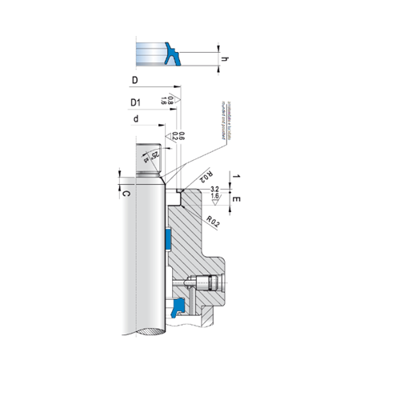 KLINGER Pneumatik Afstryger BWS pt Diagram