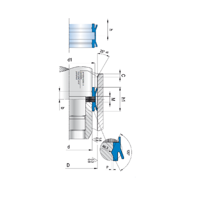 KLINGER Stempeltætning MPS pt diagram