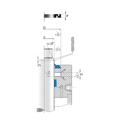 KLINGER Stempeltætning SRS-N pt diagram