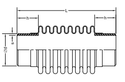 KLINGER Stål Kompensatorer Expansion Joint Diagram 2
