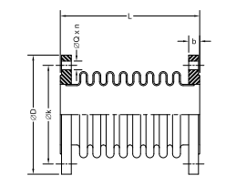 KLINGER Stål Kompensatorer Fixed Flanged Diagram 2