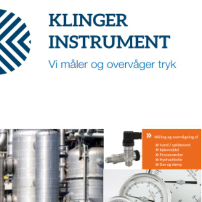 KLINGER instrumenterings brochure