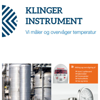 KLINGER Instrument manual Front page